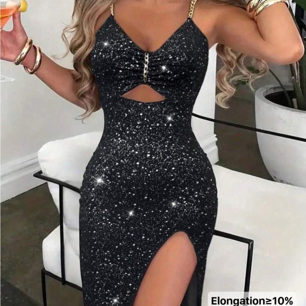 Black bodycon dress